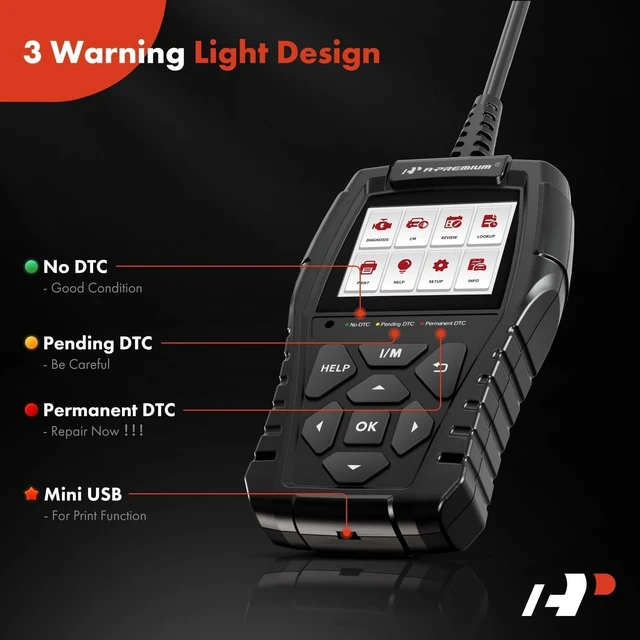 Alt view image 3 of 7 - AD200 Professional OBD2 Scanner Car Diagnostic Tool OBDII EOBD | Code Reader, Enhanced Check Car Engine Light Diagnostic Scan Tool, Upgraded Fault Code Scanner for All Vehicles from 1996