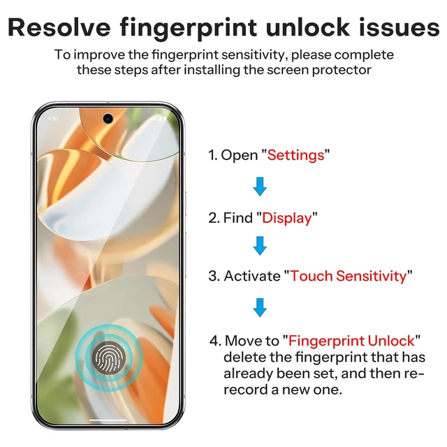 Alt view image 3 of 7 - 3+2 Pack for Google Pixel 9 Pro Screen Protector 6.3 inch | 3 Pack Tempered Glass Screen Protector&2 Pack Camera Lens Protector with Alignment Framework, Case Friendly(Not for 9/9 XL)