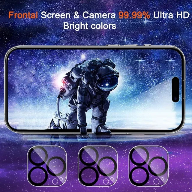 Alt view image 7 of 7 - Privacy Screen Protector for iPhone 14 Pro Max, Tempered Glass | 3 Pack, 9H+ Hardness, Military-Grade Shatterproof, Case Friendly, Easy Installation Bubble Free, with Camera Lens Protector