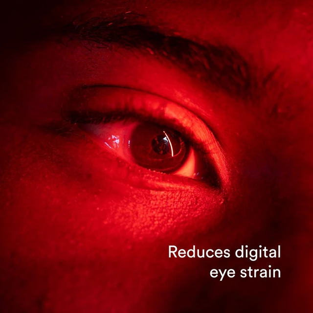 Alt view image 4 of 6 - Red Light Converter Privacy Screen Protector (iPhone 15 Pro Max) | Designed to Support Better Rest, Eye Comfort, and Skin Health - Tempered Privacy Glass w/ Easy Installation Tool
