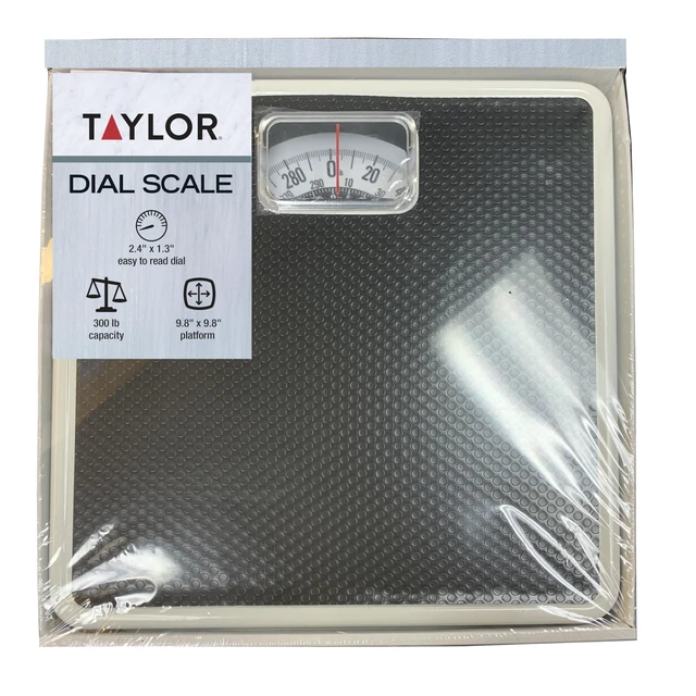 Alt view image 4 of 7 - Analog Bathroom Scale for Body Weight, 300 lb Capacity, White/Black | Durable construction, easy-to-read digital display, classic analog dial, built to last