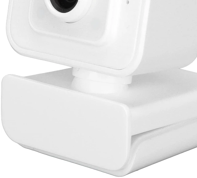 Alt view image 5 of 7 - White Web Cam 1080P 30fps 360 Degree Rotation USB Computer Webcam for Live Broadcast Online Class Meeting with Microphone for Win10 Win7 Vista OS X System