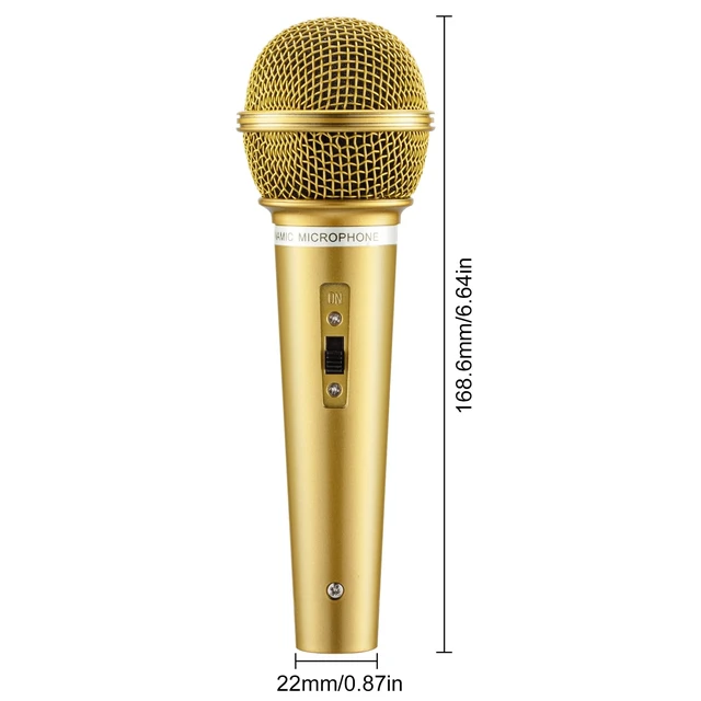Alt view image 7 of 7 - 8PCS Fake Microphone Prop - Realistic Plastic Mic Set, Gold | Eye-catching Prop for Cosplay, Anime Conventions, Dress-up and Halloween, Lightweight Plastic with Realistic Details