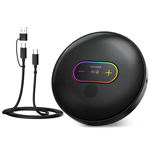Main image of UM04 USB Microphone, AI Cancelling Desktop Omnidirectional Condenser Mic with 48KHz/24Bit Mute for Online Meeting Recording Skype Teaching Windows Computer Laptop PC Mac Phone (Not Speaker)