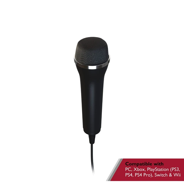 Alt view image 7 of 7 - Universal USB Microphone Compatible with Computer and Karaoke Gaming (SingStar, Voice of Germany, Lets Sing, We Sing) Compatible with Wii, PlayStation (PS5, PS4), Xbox One & PC Games, 3m
