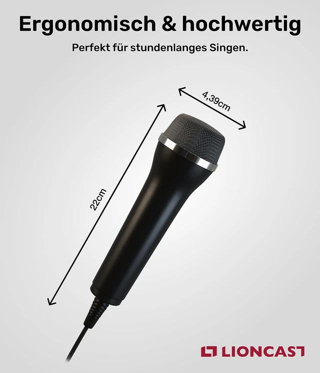 Alt view image 4 of 7 - Universal USB Microphone Compatible with Computer and Karaoke Gaming (SingStar, Voice of Germany, Lets Sing, We Sing) Compatible with Wii, PlayStation (PS5, PS4), Xbox One & PC Games, 3m