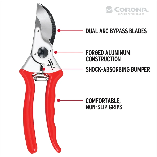 Alt view image 3 of 7 - Tools BP 6250 MAXFORGED Aluminum Bypass Pruner, 1-Inch Cut Capacity, Professional Hand Pruning Shears with Replaceable Steel Blade & Non-Slip Comfort Grip