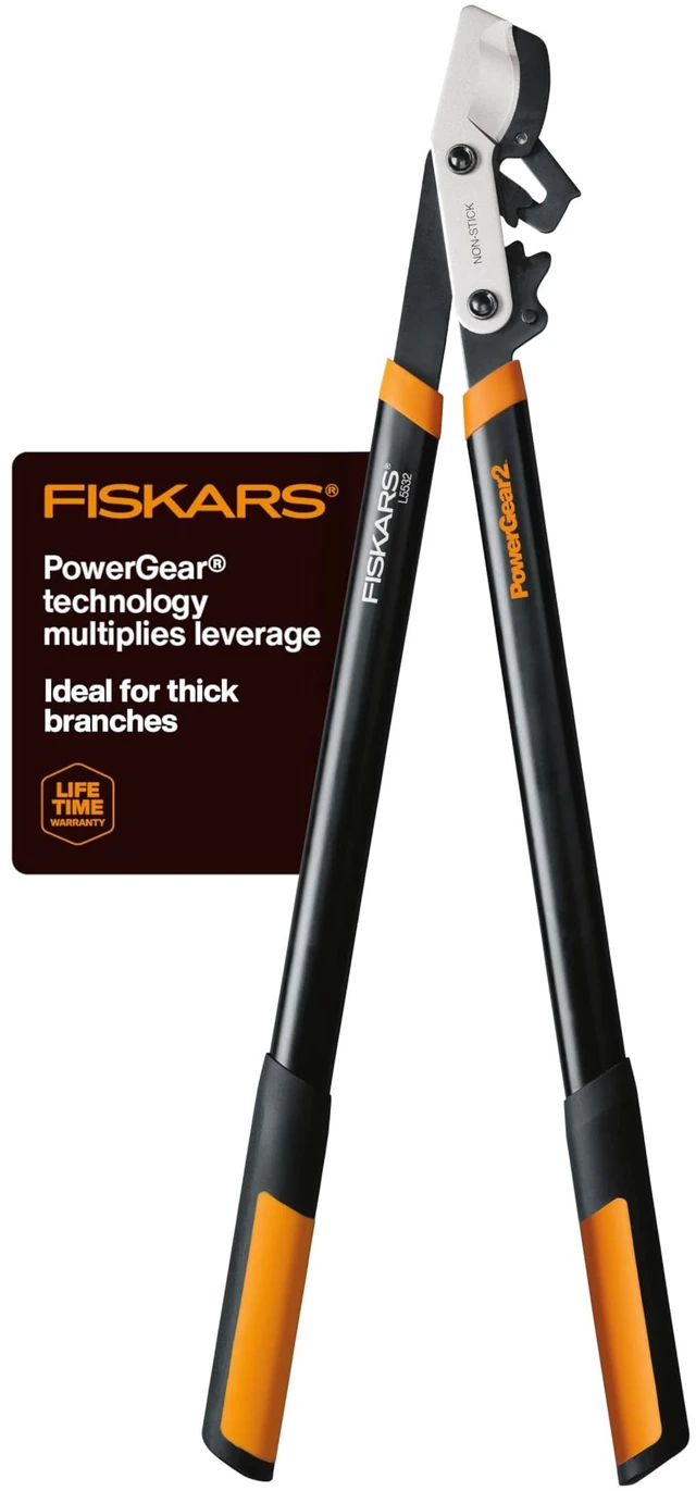 Main image of 32 PowerGear2 Garden Bypass Loppers, 2" Cut Capacity Tree Trimmer | Tree Branch Cutter for Thick Branches, Multiplies Cutting Power for Less Effort, Steel Blade with Low-Friction Coating