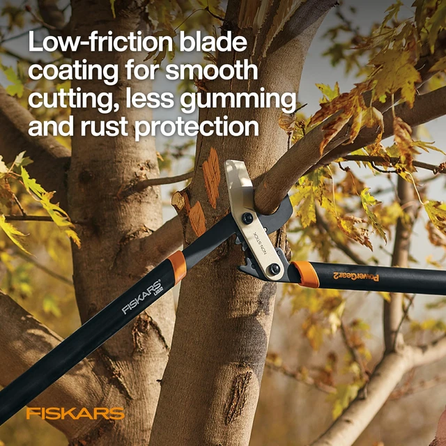 Alt view image 4 of 7 - 32 PowerGear2 Garden Bypass Loppers, 2" Cut Capacity Tree Trimmer | Tree Branch Cutter for Thick Branches, Multiplies Cutting Power for Less Effort, Steel Blade with Low-Friction Coating