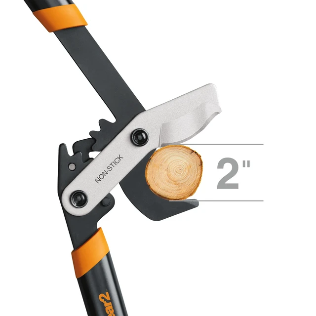 Alt view image 7 of 7 - 32 PowerGear2 Garden Bypass Loppers, 2" Cut Capacity Tree Trimmer | Tree Branch Cutter for Thick Branches, Multiplies Cutting Power for Less Effort, Steel Blade with Low-Friction Coating