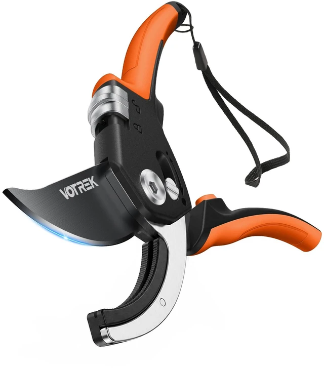 Main image of Anvil Pruning Shears, 3/4" Cut Capacity Garden Clippers Heavy Duty | Patented Stepless Handle, Japanese SK5 Blade, Gardening Shears, Scissors, Pruner Best for Dry Stems, Branches and Weak Hands