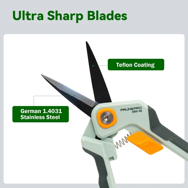 Alt view image 6 of 7 - Pruning Shears Gardening Scissors Set Professional Hand Pruner Sharp Stainless Steel Blade Garden Scissors Plant Flower Garden Clipper