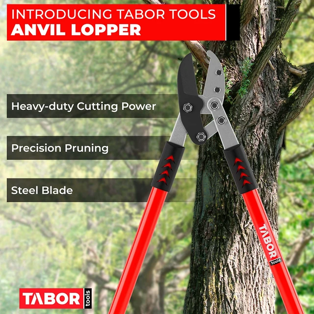 Alt view image 2 of 7 - GG12A Anvil Lopper with Compound Action, 30 Inch Tree Trimmer & Branch Cutter, Heavy Duty Tree Pruner with 2 Inch Cut Capacity, Chops Thick Dry Branches with Ease