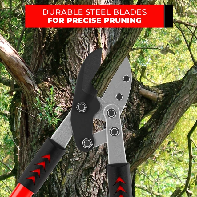 Alt view image 7 of 7 - GG12A Anvil Lopper with Compound Action, 30 Inch Tree Trimmer & Branch Cutter, Heavy Duty Tree Pruner with 2 Inch Cut Capacity, Chops Thick Dry Branches with Ease