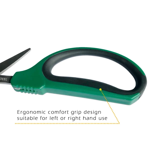 Alt view image 6 of 7 - 6-Inch Stainless Steel Garden Bonsai Pruning Shears with 40mm Straight Blade Pruners, Anti-Slip Softgrip Micro-Tip Snip