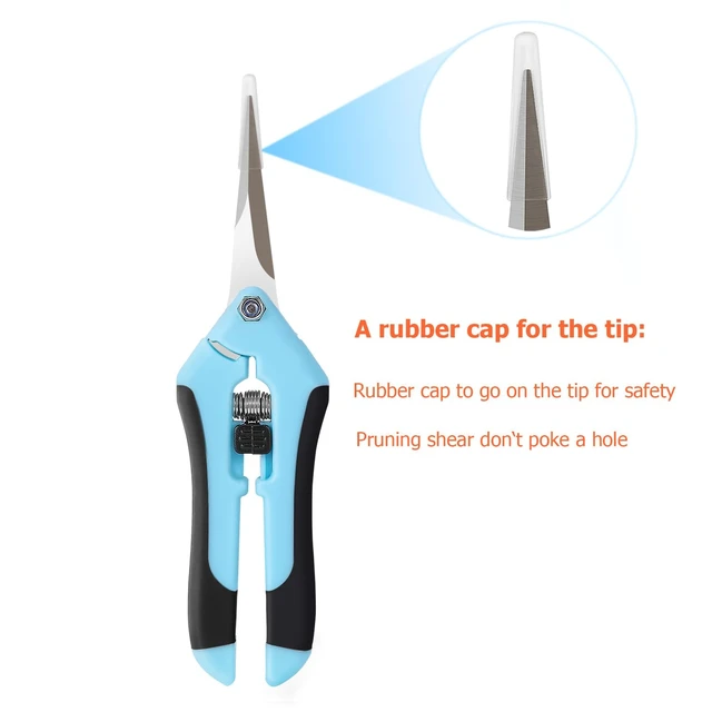 Alt view image 4 of 7 - 4 Pack Pruning Shears 6.5 Inch Stainless Steel Garden Scissors | with Sharp Precision Blades, Comfortable Ergonomic Hand Snips for Deadheading, Flowers, Trimming Herbs, Shaping Small Plants