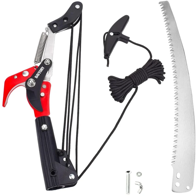 Main image of Extendable Tree Pruner Saw Head Without Pole, Pruning Shears | High-Altitude Branches Trimmer, Harvester Clipper for Plant Twig Vine, Labor-saving 4 Wheels Garden Trimming Tool