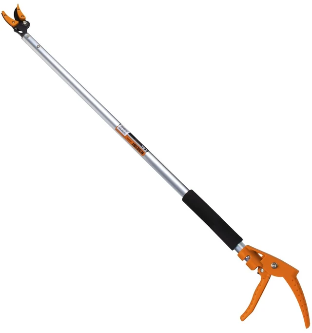 Main image of 143010 Long Reach 3.5 ft (1.0m) Cut & Hold Bypass Pruner - Lightweight Aluminum, Rust-Resistant, Ergonomic Grip, 1/4" Max Cut - Ideal for Precision Gardening & Pruning
