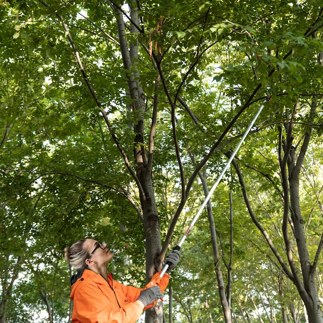 Alt view image 7 of 7 - 143010 Long Reach 3.5 ft (1.0m) Cut & Hold Bypass Pruner - Lightweight Aluminum, Rust-Resistant, Ergonomic Grip, 1/4" Max Cut - Ideal for Precision Gardening & Pruning
