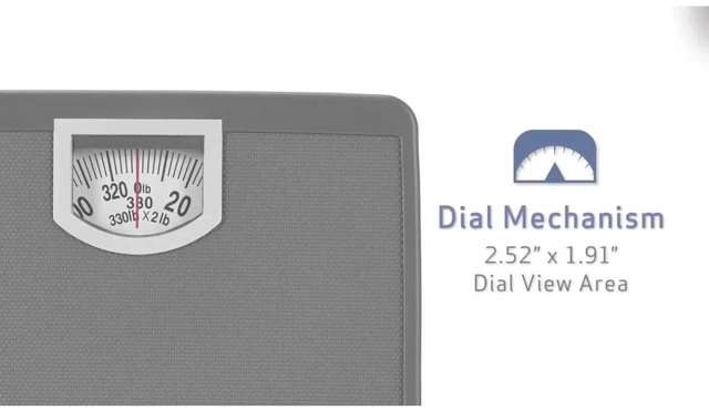 Alt view image 2 of 6 - Compact Dial Bathroom Scale with Sturdy Metal Platform | 330 lb Capacity, Compact Design, Metal Platform, Dial Display