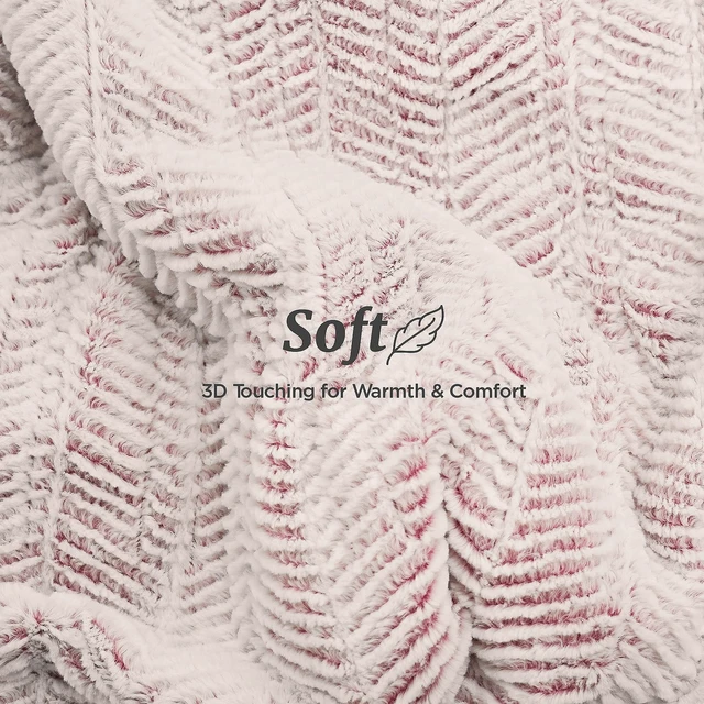 Alt view image 4 of 7 - Heated Blanket Throw 50" x 60",Fluffy Electric Blanket,Pink | Timer Settings,Auto Off,Soft Sherpa Heated Throw Blanket,Machine Washable,Fast Heating for Sofa Bed Office Use,Gifts for Mom