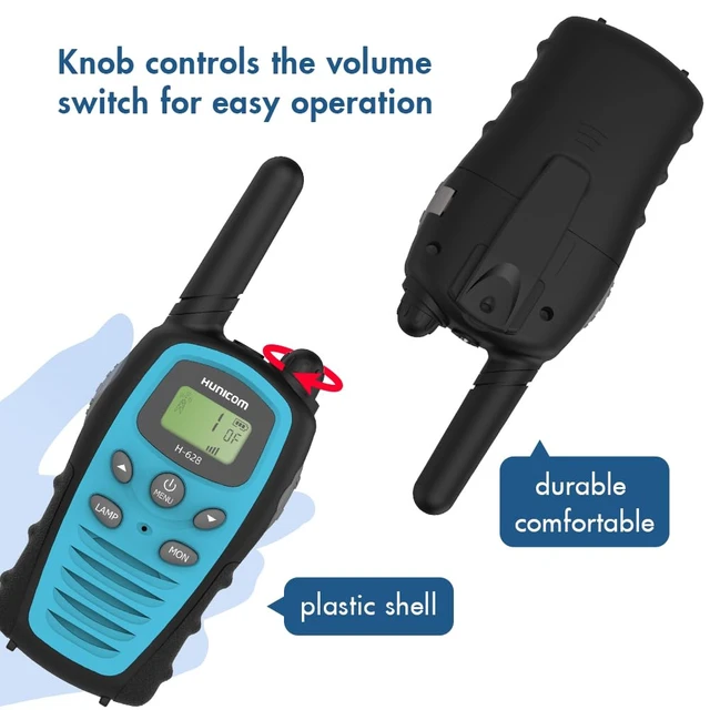 Alt view image 4 of 7 - Walkie Talkies Rechargeable for Adults - FRS Two Way Radios Toys Gifts with Flashlight VOX LCD Display Chargeable Li-ion Battery