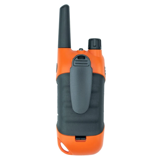 Alt view image 3 of 7 - FRS-A1 2-Pack Walkie Talkies for Adults, License-Free FRS Two-Way Radios with USB-C Charging, NOAA Weather, Dual Watch, Named Channels, Tone Scan, IP54 (Orange)
