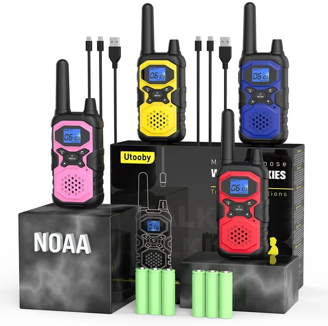 Main image of 2 Way Radios for Adults Long Range Walkie Talkies Kids Rechargeable 4 Pack