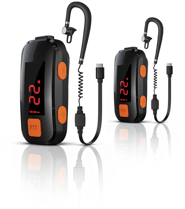 Main image of 2 Pack Mini Walkie Talkies, IP54 Waterproof Two Way Radios | Portable Communication Devices for Baseball, Restaurants, Retail Stores, Hospital, Adults & Team Use