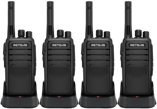 Main image of RT21 Walkie Talkies for Adults, 2 Way Radio Long Range 4 Pack | License-Free FRS for K 12 School, IP54, Voice Battery Check, Upgraded Type-C Charging, Emergency Alarm, Rugged for Daily Use
