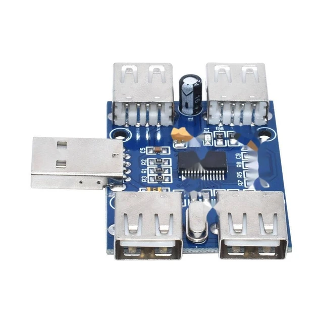 Alt view image 2 of 4 - DC 5V USB HUB USB2.0 Hub Concentrator 4-Female USB Expansion Board Module Four Expansion Interface 4-Port Controller
