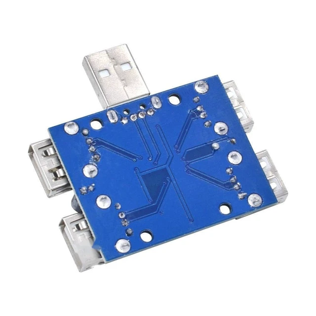 Alt view image 3 of 4 - DC 5V USB HUB USB2.0 Hub Concentrator 4-Female USB Expansion Board Module Four Expansion Interface 4-Port Controller