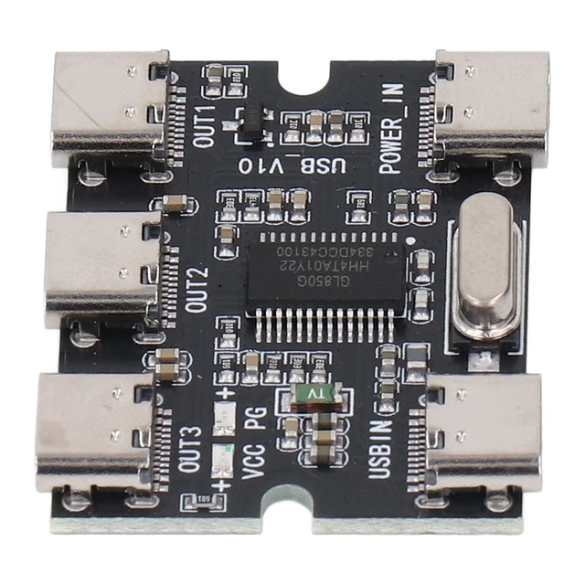 Alt view image 2 of 7 - USB 2 0 1 in 3 Out Type C Hub Expansion Module with GL850G Chip Plug and Play 5V USB 2 0 Concentrator for Students Engineers Technicians