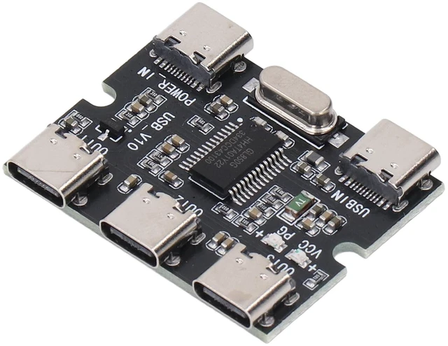 Alt view image 4 of 7 - USB 2 0 1 in 3 Out Type C Hub Expansion Module with GL850G Chip Plug and Play 5V USB 2 0 Concentrator for Students Engineers Technicians
