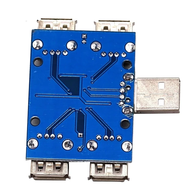 Alt view image 4 of 5 - 10pcs DC 5V USB HUB USB2.0 Hub Concentrator 4-Female USB Expansion Board Module Four USB Expansion Interface 4-Port Controller