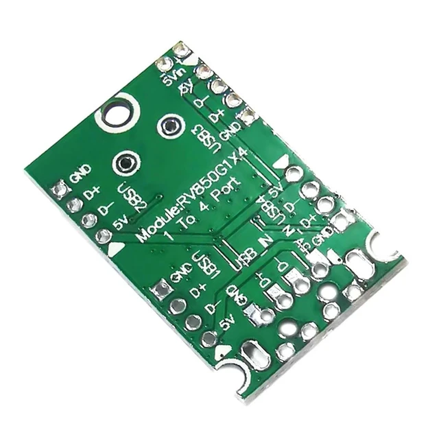 Alt view image 6 of 7 - USB 2.0 Expansion Module HUB Concentrator 1 Divides 4 1 Drag 4 Interfaces Transfer Development Board 4 in 1 Connector
