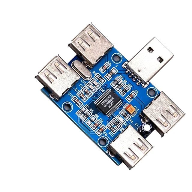 Alt view image 3 of 5 - 10pcs DC 5V USB HUB USB2.0 Hub Concentrator 4-Female USB Expansion Board Module Four USB Expansion Interface 4-Port Controller