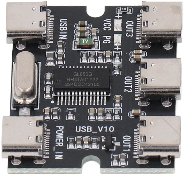 Alt view image 2 of 7 - HUB Expansion Module 5V 1 in 3 Out Type C Interface USB 2.0 HUB Expansion Module for Accessory