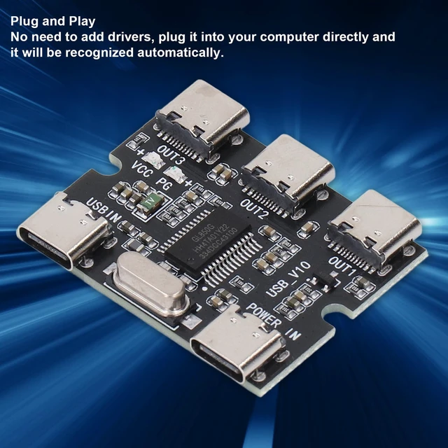 Alt view image 6 of 7 - HUB Expansion Module 5V 1 in 3 Out Type C Interface USB 2.0 HUB Expansion Module for Accessory