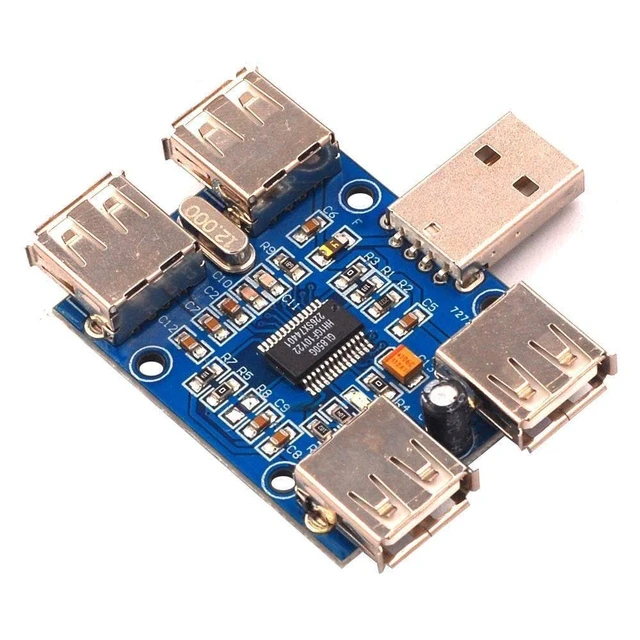 Alt view image 2 of 5 - DC 5V USB HUB USB2.0 Hub Concentrator 4 Female USB Expansion Board Module DIY Electronic