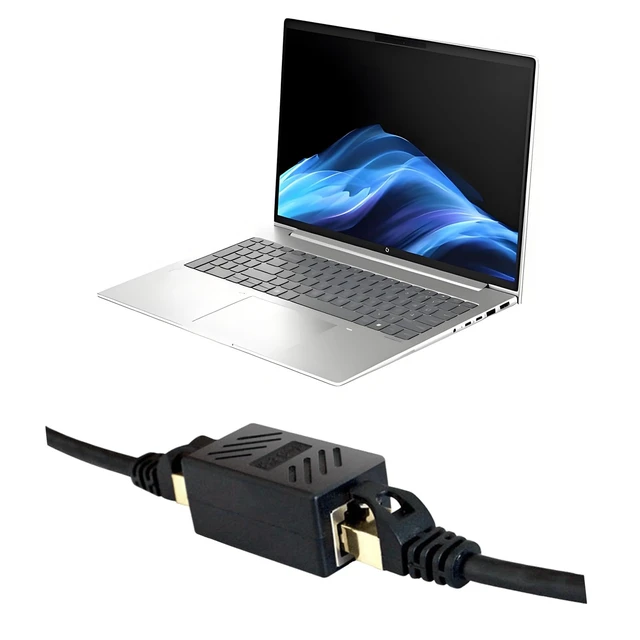 Alt view image 4 of 6 - RJ45 Cat5 Couplers (20 Pack) | in Line Coupler Cat5 Cat5e Cat6 Cat7 Ethernet Cable 8P8C Extender Adapter Female to Female, Black