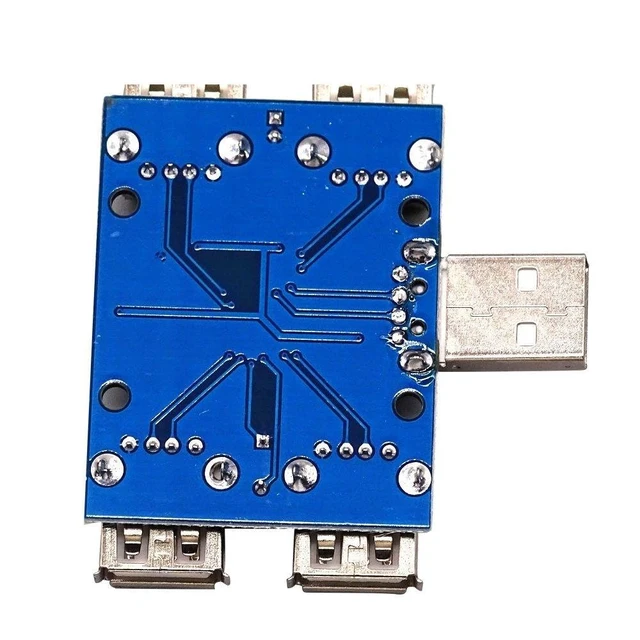 Alt view image 4 of 4 - DC 5V USB HUB USB2.0 Hub Concentrator 4-Female USB Expansion Board Module Four USB Expansion Interface 4-Port Controller