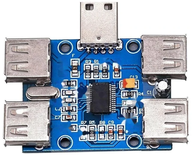 Main image of DC 5V USB HUB USB2.0 Hub Concentrator 4-Female USB Expansion Board Module Four USB Expansion Interface 4-Port Controller