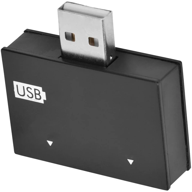Main image of USB2.0 Hub Adapter 2-Port USB Splitter Converter Concentrator M to Fem Splitter Connector Compatible with HubConcentrator Technology (Black)