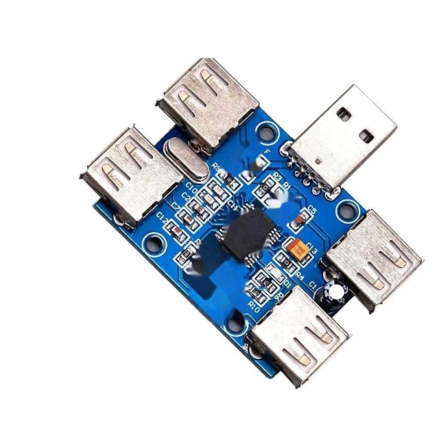 Alt view image 3 of 4 - DC 5V USB HUB USB2.0 Hub Concentrator 4-Female USB Expansion Board Module Four USB Expansion Interface 4-Port Controller