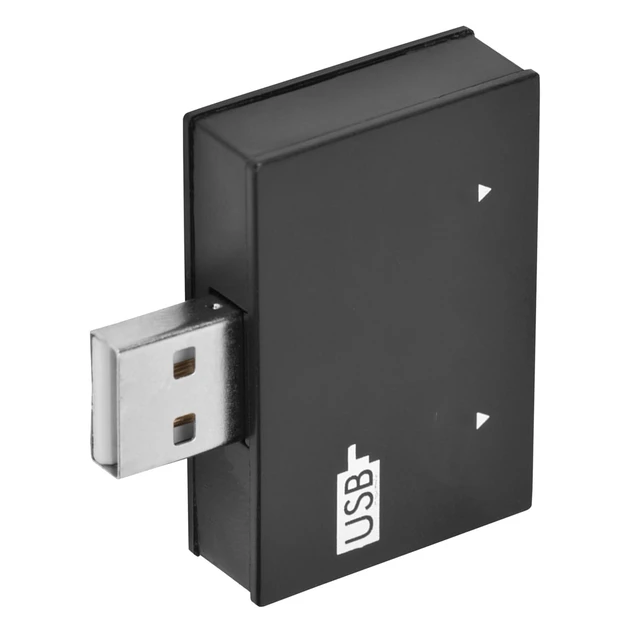 Alt view image 3 of 7 - USB2.0 Hub Adapter 2-Port USB Splitter Converter Concentrator M to Fem Splitter Connector Compatible with HubConcentrator Technology (Black)