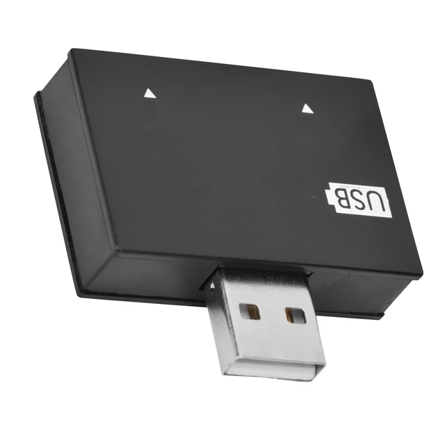 Alt view image 4 of 7 - USB2.0 Hub Adapter 2-Port USB Splitter Converter Concentrator M to Fem Splitter Connector Compatible with HubConcentrator Technology (Black)