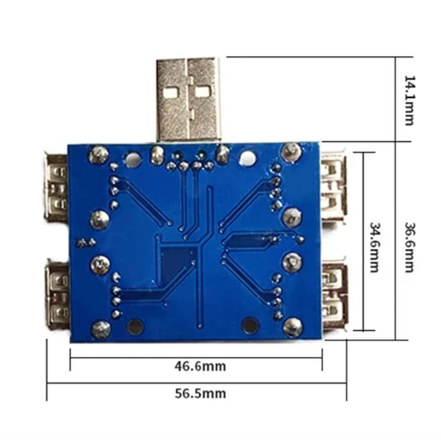 Alt view image 4 of 4 - USBHUB USB2.0 hub USB Expansion Module USB2.0 HUB 4 Port Controller