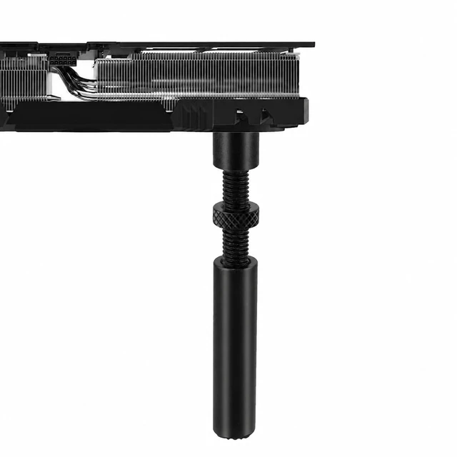 Alt view image 2 of 7 - GPU Support Bracket Graphics Card Brace Anti-Sag Holder Height Adjustable Video Card Stand Large(1 PCAK, Black)