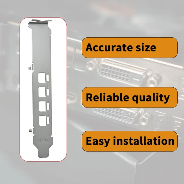 Alt view image 4 of 4 - Full Height Long Bracket Compatible with NVS510 P620 P1000 P400 P600 K1200 NVS510 T1000 T600 Quadro K1200 with 2X Screws